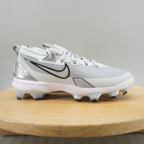 Nike Force Trout 9 Elite MCS Mens Size 10 Baseball Cleats Wolf Grey White NEW - Picture 1 of 9